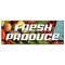 Signmission FRESH PRODUCE BANNER SIGN stand farmers market vegetables fruit veg veggie B-Fresh Produce - alternate 1